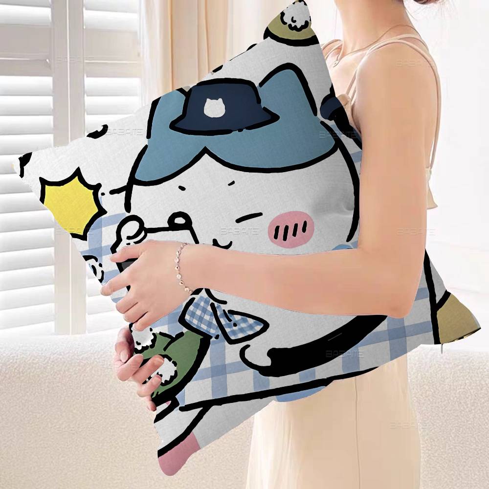 Kawai Cartoon HHachiware Pillow Cushion Cover Pillowcase Living Room Sofa Home Decor Customized
