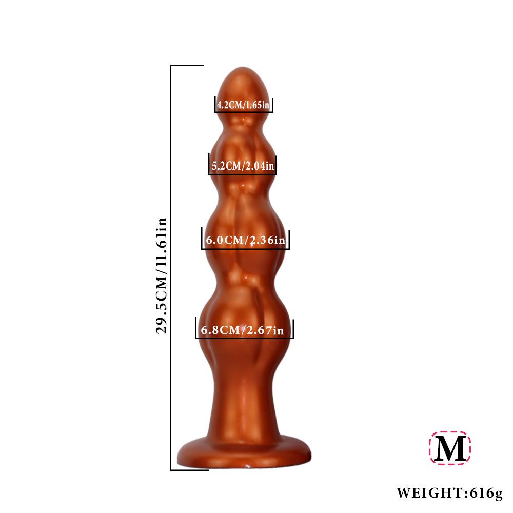 37cm Extra silný Ultra-dlouhý Silikonový Anální Dilatátor pro Ženskou Masturbaci