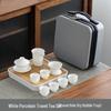 White Porcelain Portable Kung Fu Tea Set