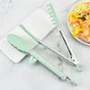 Silicone Steel Stainless Tong Food Handle Kitchen Tongs Silicone Nonslip Spatula Tongs Jagged Tongs Kitchen Accessories