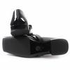 Pristine VERSACE Pumps Jumbo Ribbon Ballerina Open To Black Patent Leather Used