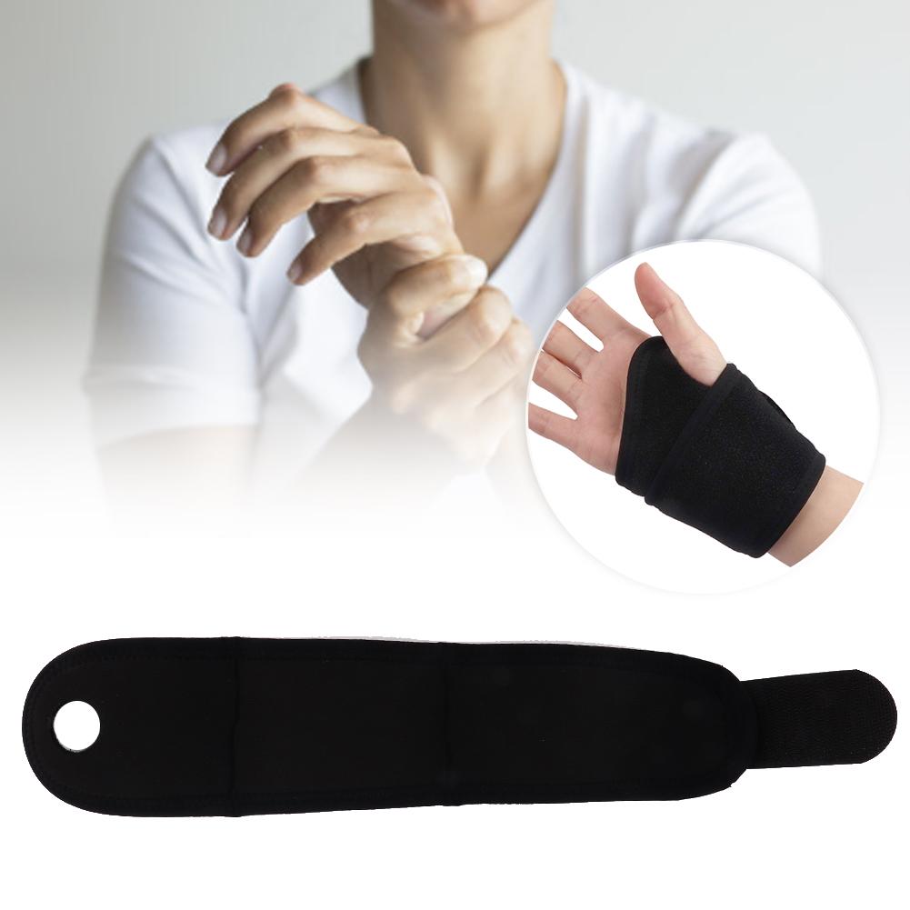 Wrist Support Adjustable Wrist Brace Sports Training Pain Sprain Wrist Protective WrapBlack