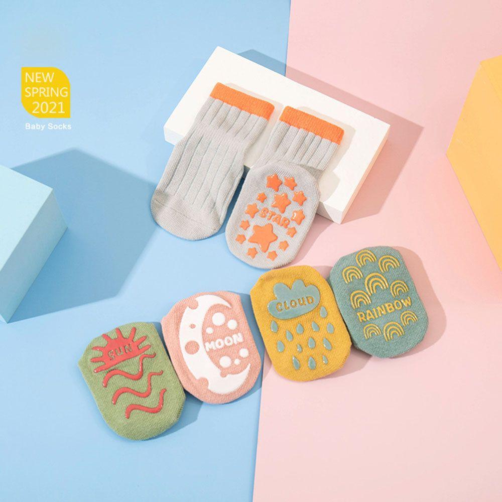 Non-Slip Rubber Combed Cotton Spring Autumn Winter Socks Baby Socks Floor Socks Newborn Cotton Sock