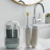 Portable 3 in 1 Travel Toothbrush Set Plastic Mouthwash Cup Toothpaste Storage Box  for Daily Use