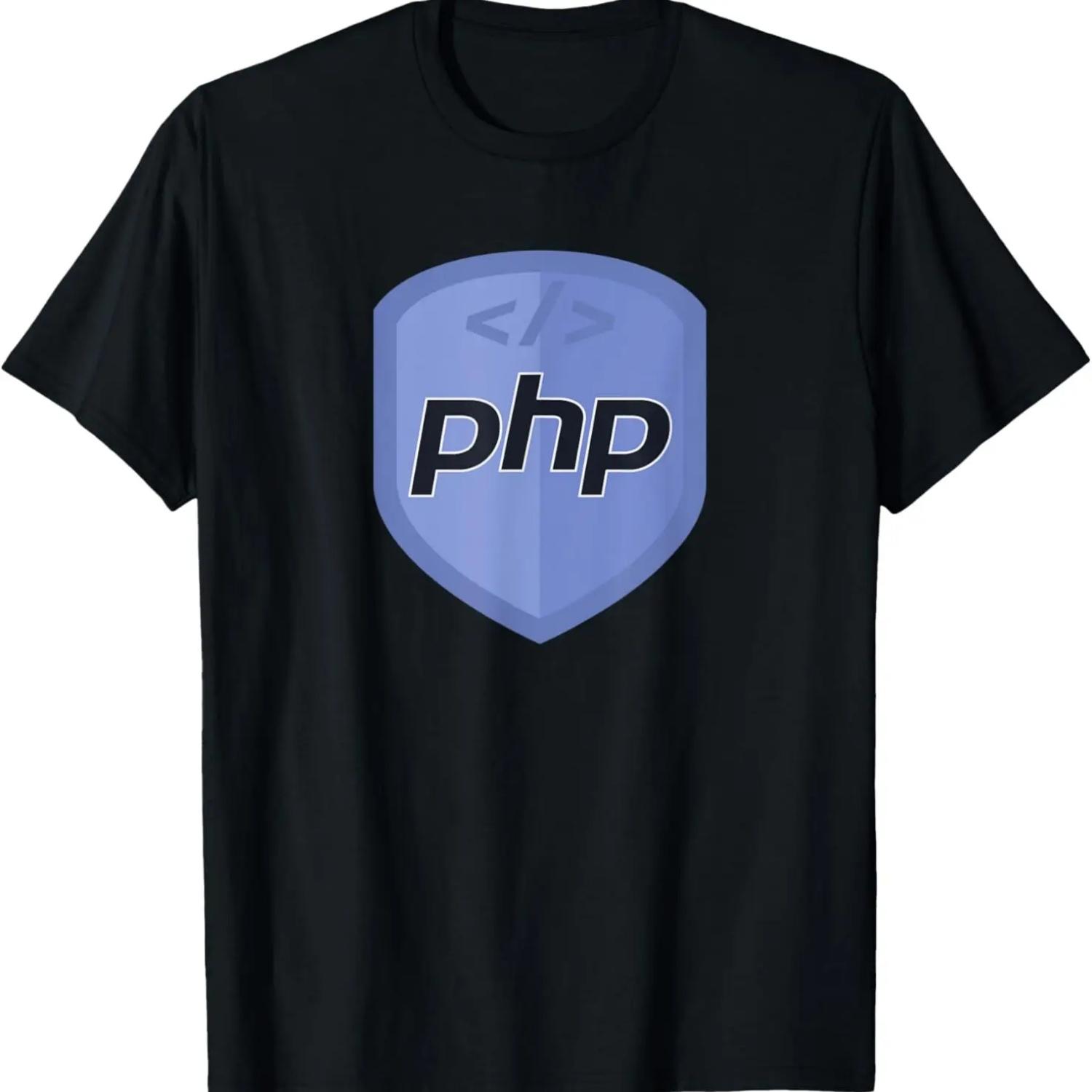 

PHP Programmer T-Shirt Computer Coders Developers tee XXXXXL чорний