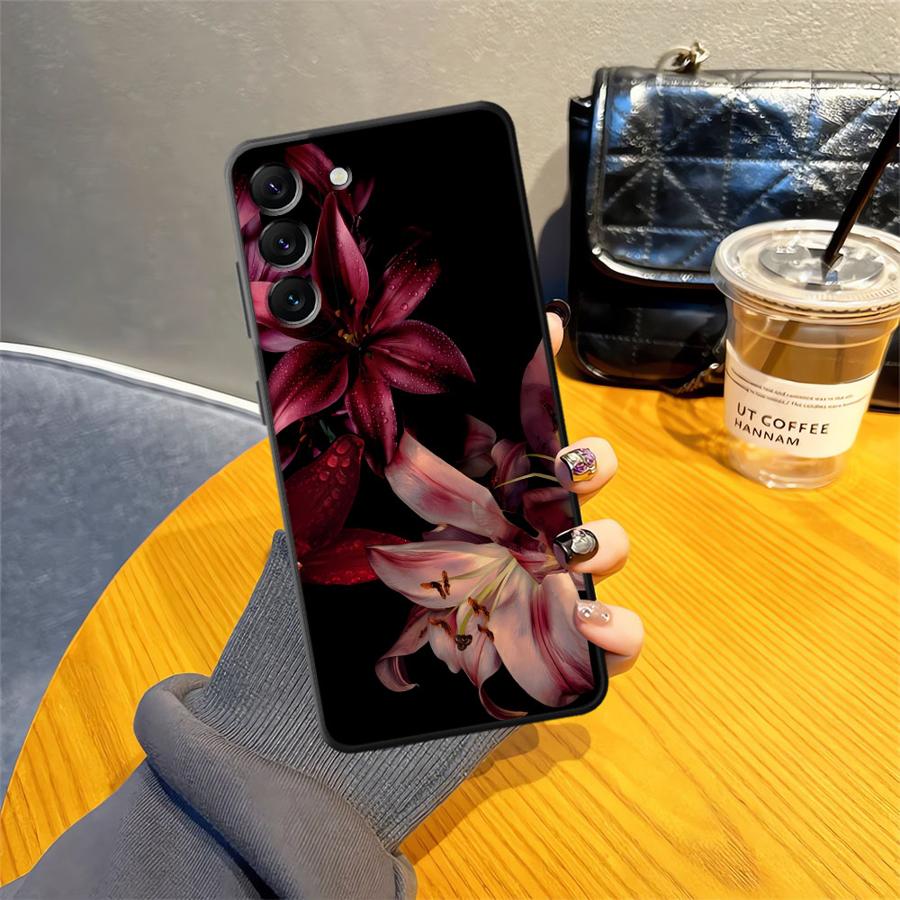 Lily Orchid Flower Print Funda Phone Cover Case for Samsung Galaxy A50 A15 A05 A17 A12 A04 A13 A20 A16 A40 A06 A70