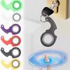Rotate Fidget Spinner Keychain Metal Idget Toy Kid Stress Relief Spinner Keyring Fidget Ring Relieve Anxiety Boredom Party Gift