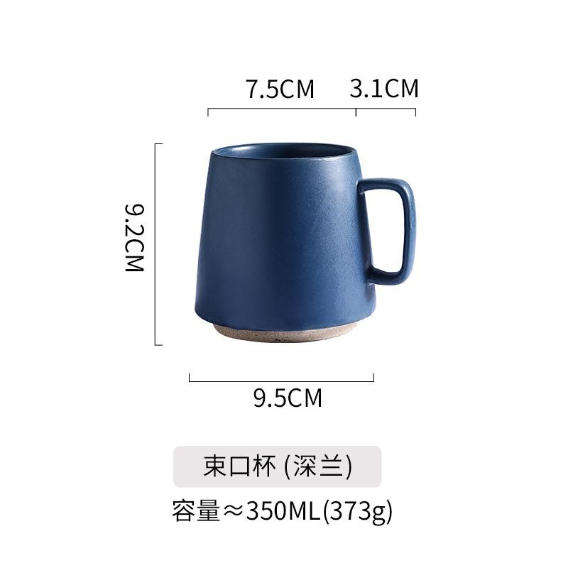 350mL Japanese Creative Retro Ceramic Mug Office Tea Cup Coffee Mug Breakfast Milk Cup Household Kitchen Water Cup 2025 New
