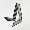 Simple light luxury line printing long silk scarf streamer European and American bag wrist strap simulation silk women's silk scarf wholesale