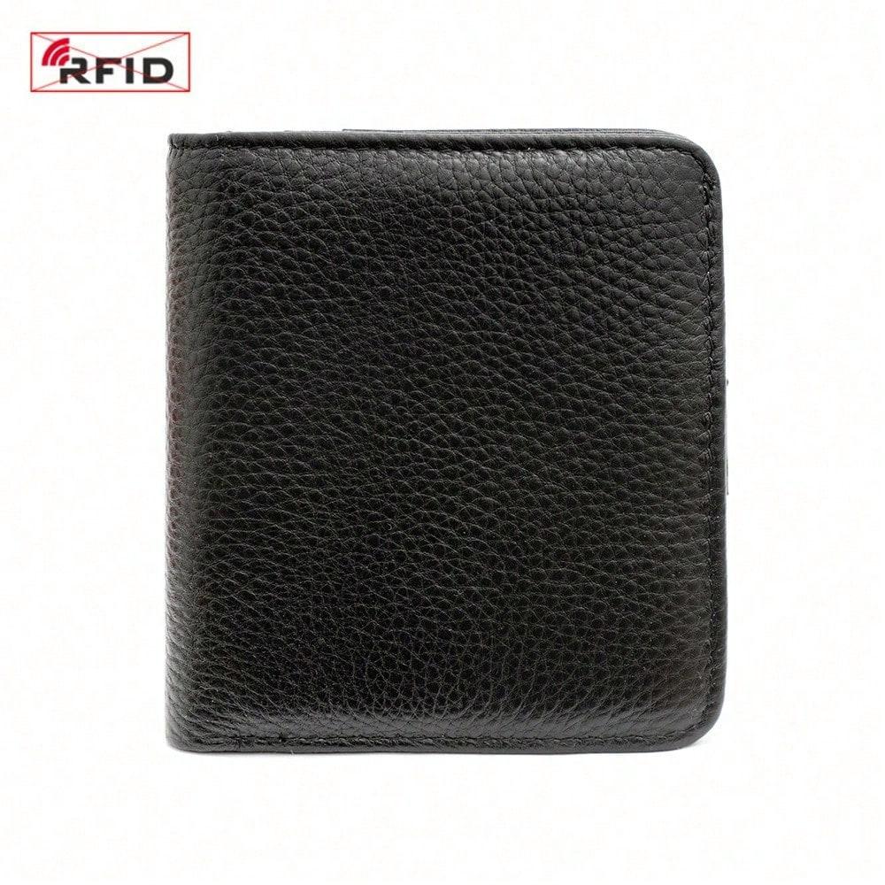 Fashion Women's Wallet Card Bag Integrated Niche Design RFID Anti-theft Brush Ultra-thin + Bag Women
