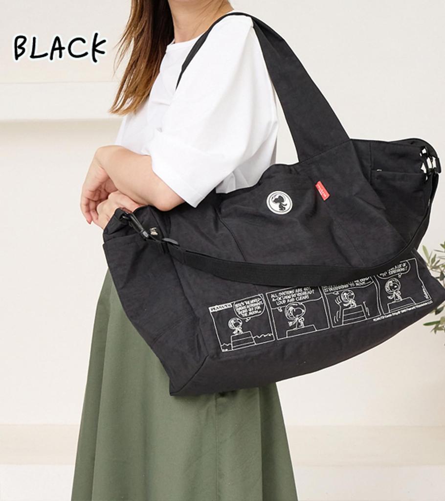 Shoulder Large Diagonal 2way Snoopy Light Shoulder 2way Tote Boston Mother Peanuts Zucchero Present 62082 [ZUCCHERO] Women's Bag, Capacity, Travel,