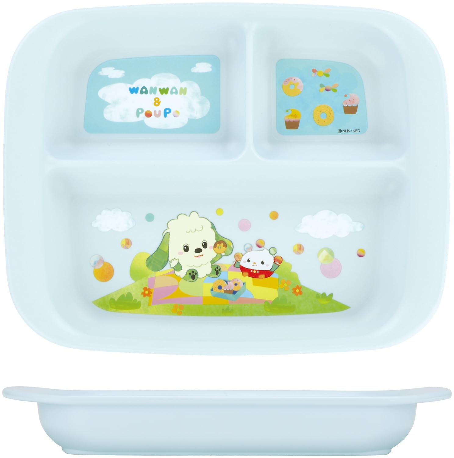 

Skater Baby Lunch Antibacterial Inai Inai XP7AG Plate, Plastic, 470ml, Children s Tableware, Baa, 25cm,