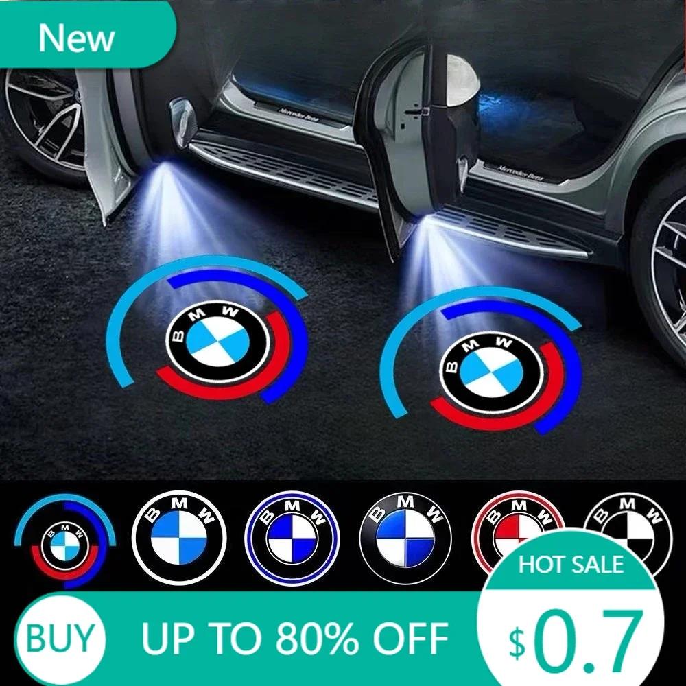 KWYP9 Hot 2Pcs Led Car Door Welcome Light HD Laser Projector Lamp For Bmw M Performance M2 M3 M4 M5 M6 E46 E90 E60 F10 F30 E39 E3
