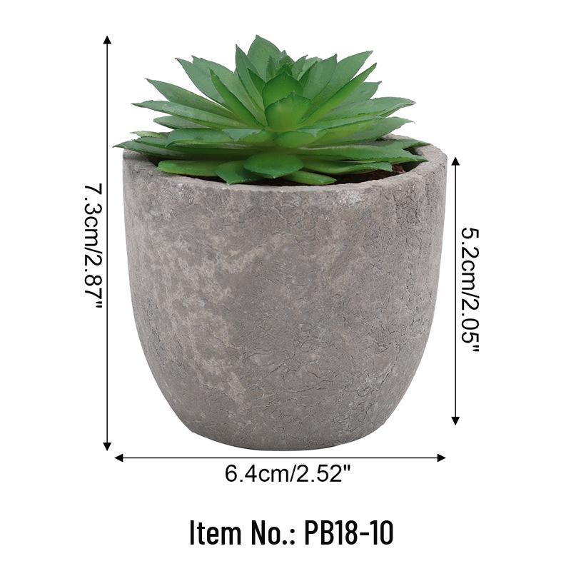 Indoor Retro Succulent Bonsai Fake Flower Ornament for Home and Living Room Décor