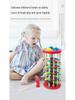 Colorful Wooden Knock Ball Ladder Toy for Early Childhood Hand-Eye Coordination and Development.