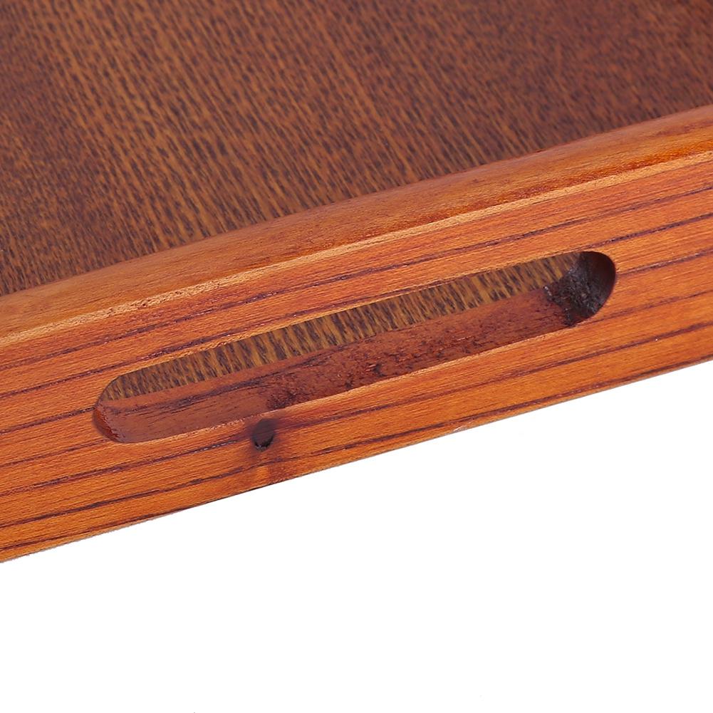Large Wood Serving Tea Water Drinks Tray Wooden Breakfast Tea Serving Tray With Handle