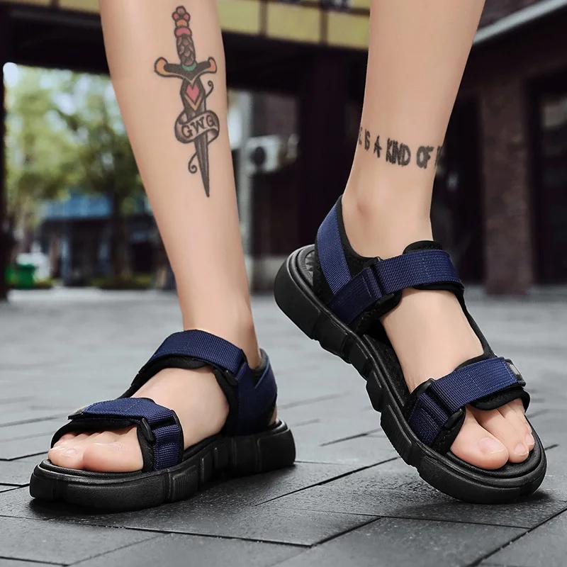 Fashion 2025 New Men's Summer Sandals Outdoor Non-Slip Mountaineering Hiking Shoes Men's Beach Slippers Casual Sports Shoes
