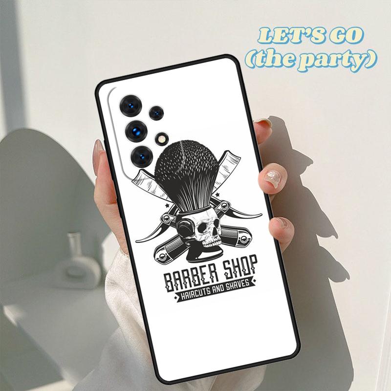 Barber Scissors Hairstylist Salon Case For Samsung Galaxy A42 A31 A40 A51 A71 A32 A80 A91 A52 A72 A73 A20e A50 A70 A11 A12 Cover