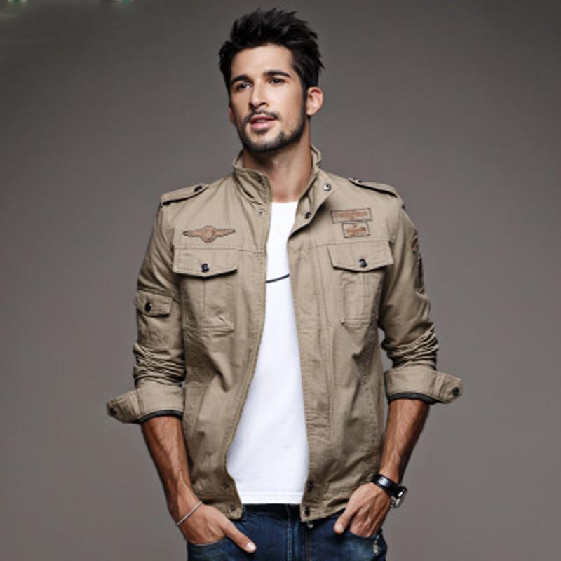 New  Casual Army Military Jacket Men Plus Size M-6XL Jaqueta Masculina Air Force One Spring & Autumn Cargo Mens Jackets Coat