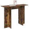 Console Table Smoked Oak 100 x 30 x 75 cm Wood Based Material