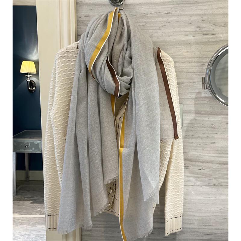 NINA SOLOR Elegant Jacquard Cashmere Scarf and Shawl
