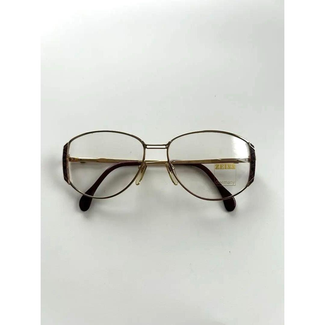 Used ZEISS Germany Glasses Frame Gold NO.329
