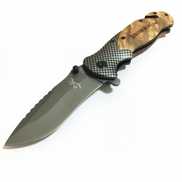 Couteau Pliant Browning - Idéal Pour Camping, Randonnée Et Chasse