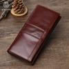 Genuine Leather Anti-theft, Long Wallet, Vintage Bag, Ladies' Vertical Wallet