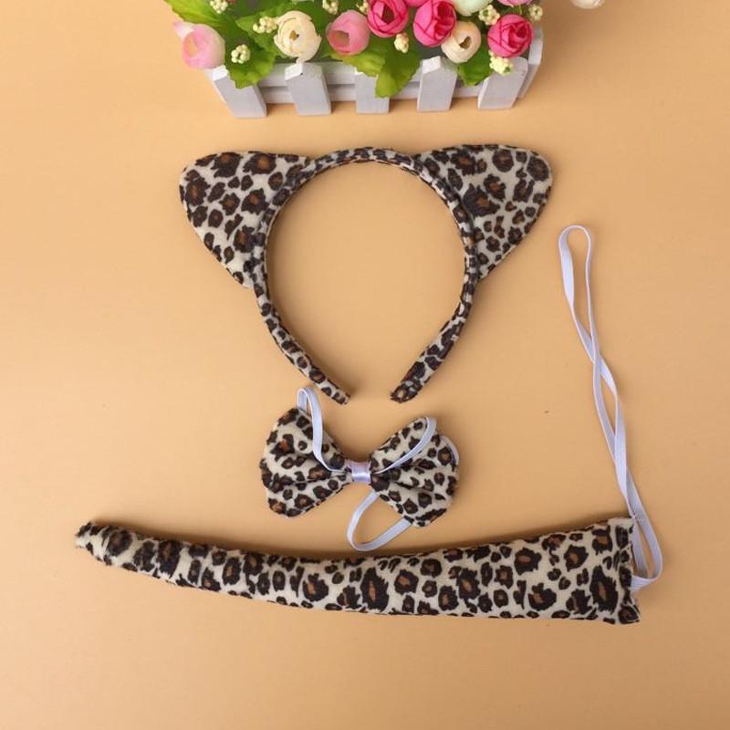 Animal Headband Set With Bunny And Cat Ears For Cosplay Party Costume Accessories