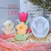 Forma silikonowa 3D mały kwiat w stylu ins DIY stojak na świecę do aromaterapii rozpraszający kamień zapachowy forma tulipana do pieczenia forma do czekolady