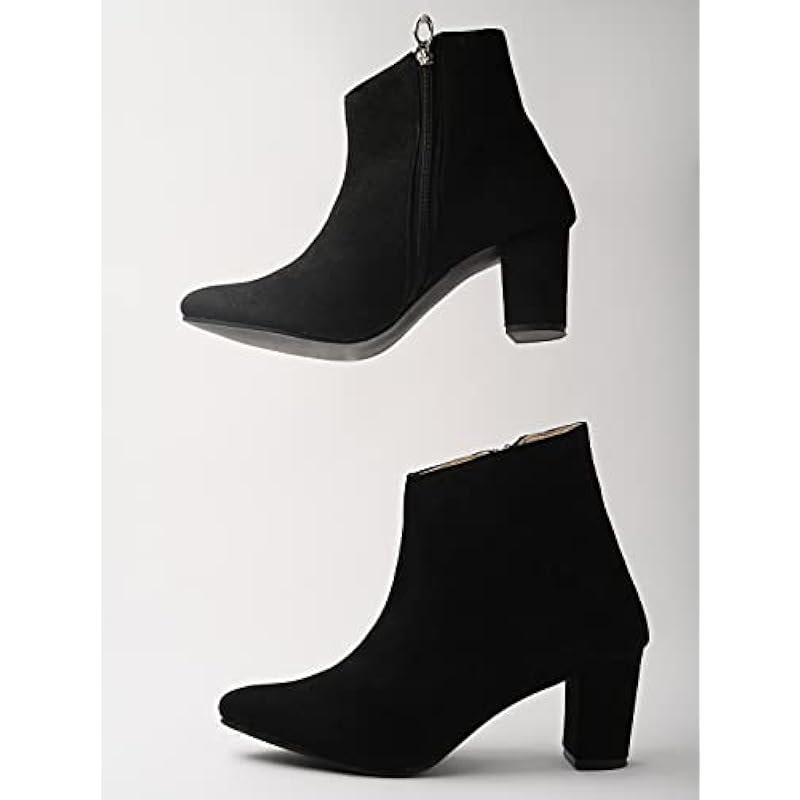 Shoetopia Girls Bt-2021 Black Ankle Boot - 4 Uk (Girls-Bt-2021-Black) 4 UK чёрный