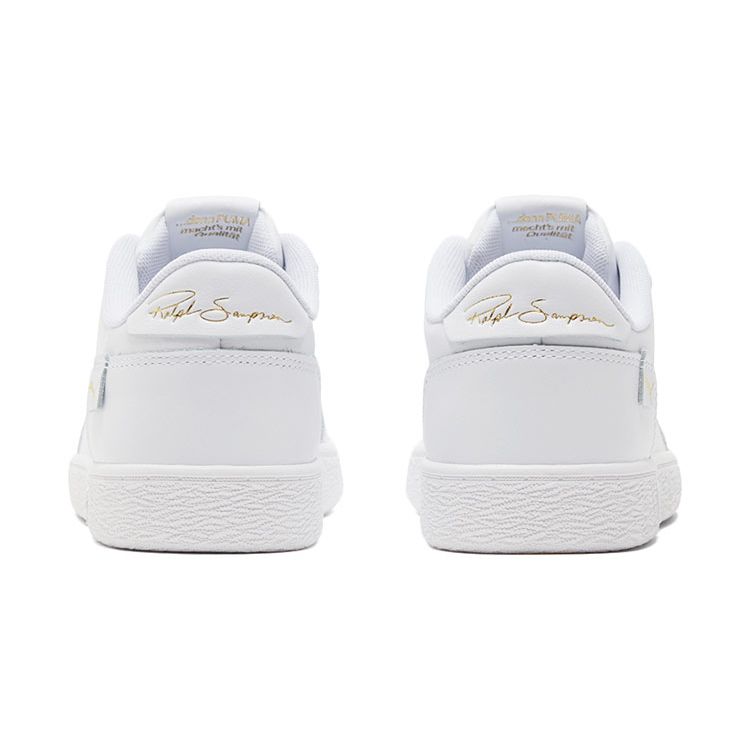 Puma Ralph Sampson Mc Clean Leather Retro Casual Low-Top Sneakers Unisex Sneakers White Platinum 375368-01