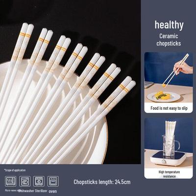 Sichun Jingdezhen Ceramic Chopsticks - Anti-Mold Home Dining Set
