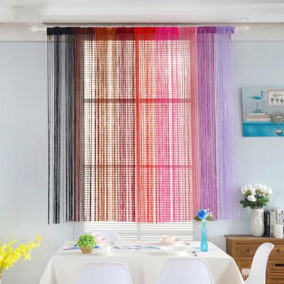 Durable Thread Tassel Curtain Reusable Wide Application Polyester Balcony Dining Room Wall Window Tassel Curtain Divider for Dorm