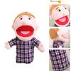 Open Mouth Hand Puppet 28-33cm Family Role Play Toys Bedtime Story Props  Playing with Children