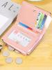 Women Short Wallet PU Leather Splicing Zipper Tassel Card Holder Coin Purse Trendy Fashion Wallet