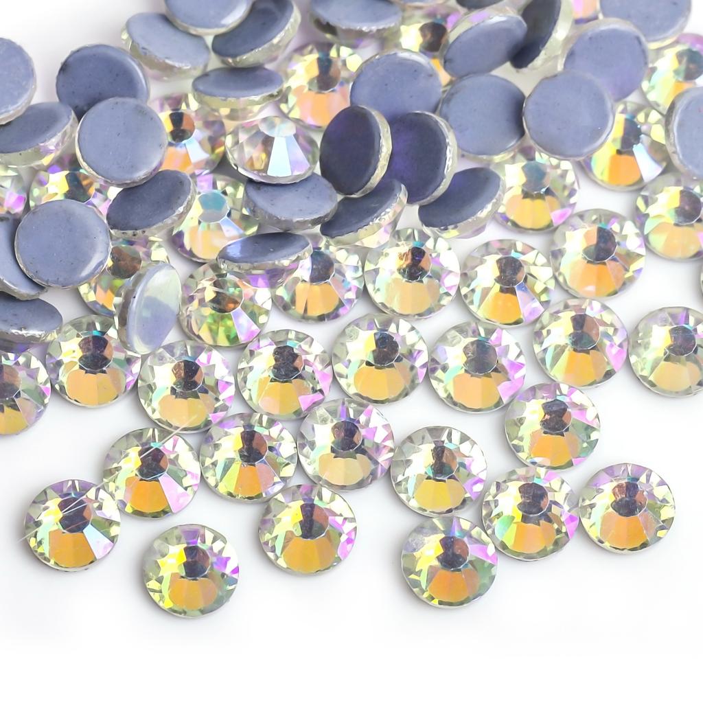 Weichen Rhinestone Factory Austrian Diamond Decorative Rhinestone Diy Nail Art Beauty Glass Jewelry Glue Bottom Color Plated Rhinestone