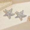 Seaside earrings summer ocean vacation wind alloy starfish earrings women's niche exaggerated earrings