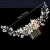 Luxury Pearl Hair Combs Sparkling Toothed Insert Comb Rhinestone Hairpin  Wedding Ceremony