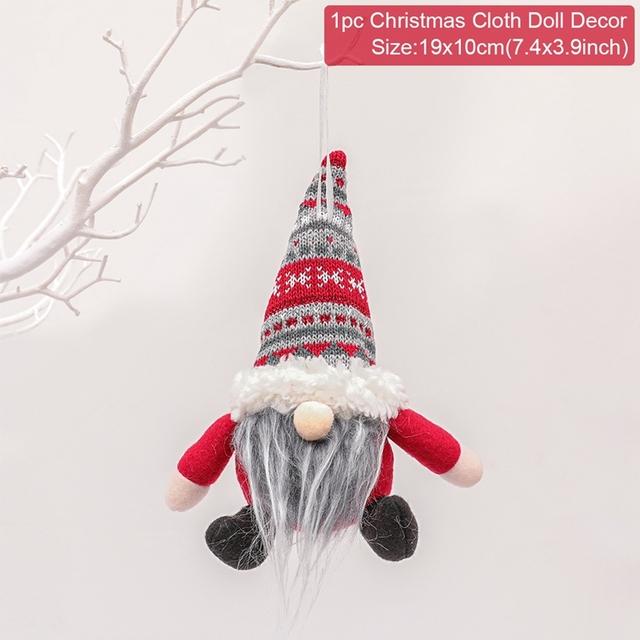 Christmas Doll Ornaments Merry Christmas Decorations For Home 2024 Xmas Decor Gifts Navidad Natal Noel New Year Decor 2025 Gifts