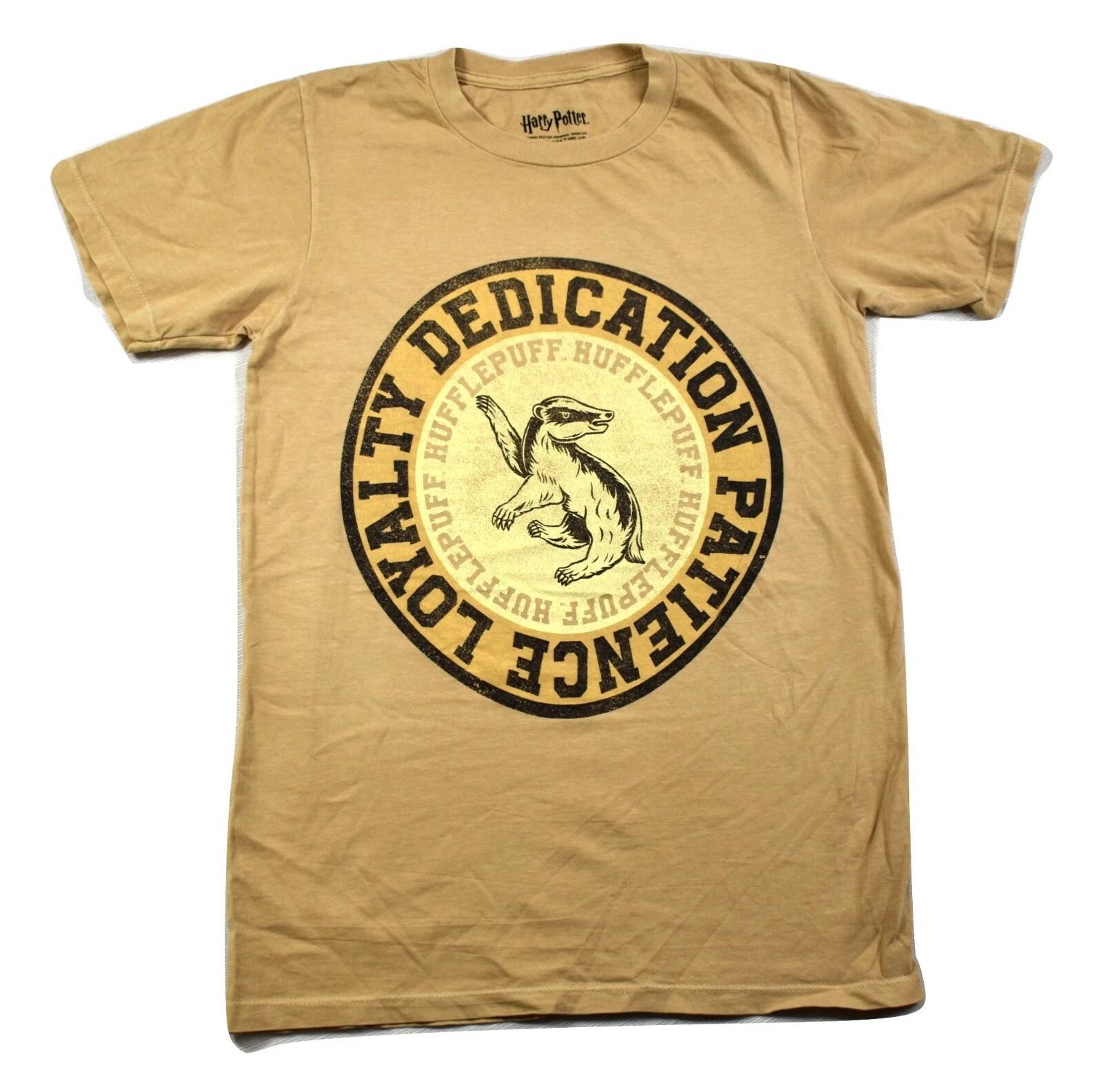 Harry Potter Mens Hufflepuff Loyalty, Patience, Dedication Shirt New XS, 2XL M