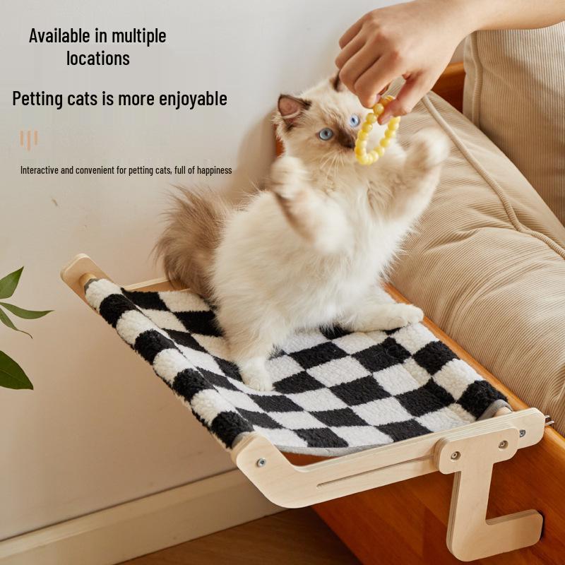 Cat Bed Hammock: Hanging Nest for Windowsill or Balcony - Perfect for Sunbathing