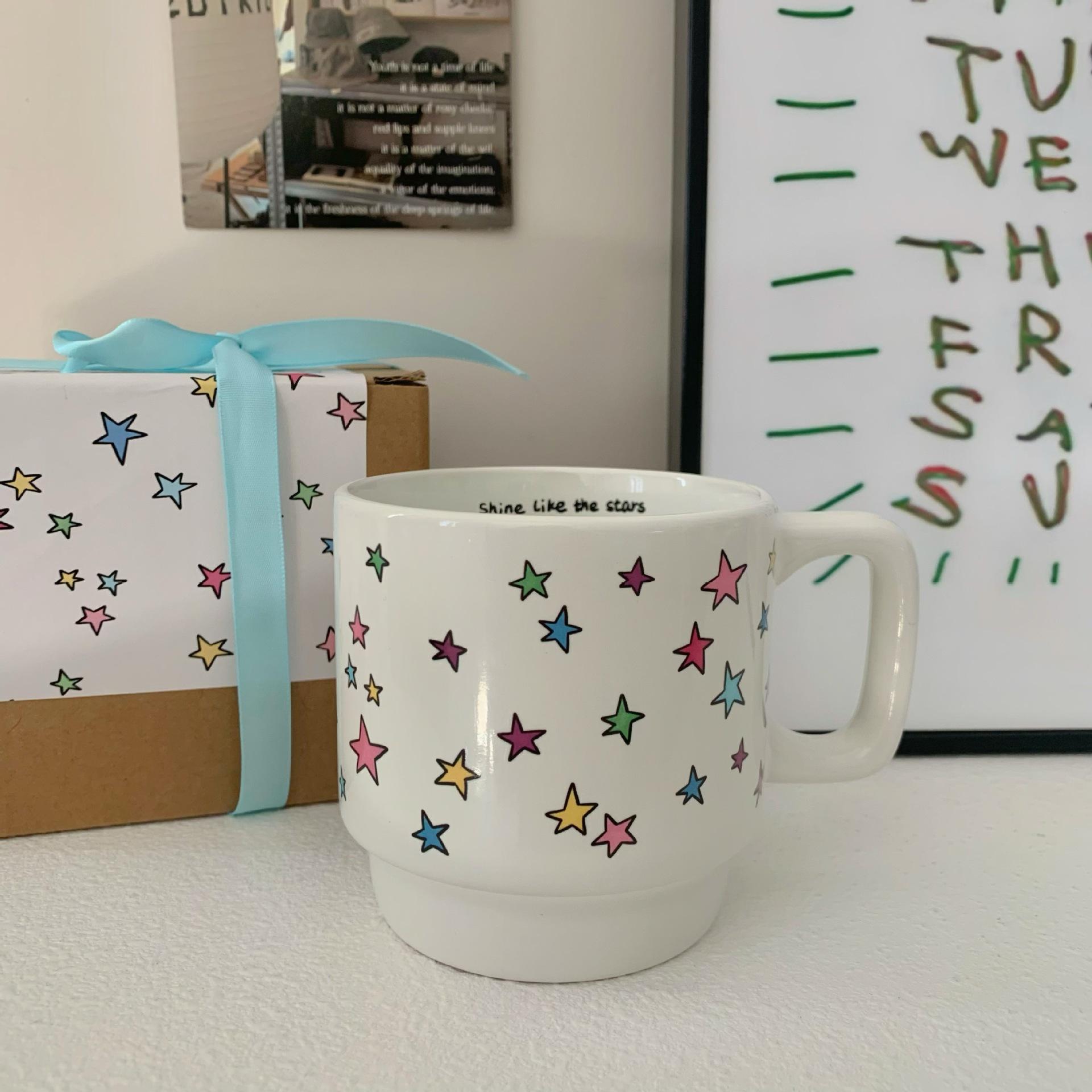 

Cat Eats Fish Ceramic Mug Mug Cute Paper Cup Shape Holding Cup Coffee Cup Birthday Gift Water Cup 301-400ml