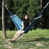 Outdoor Canvas Hammock Camping Travel Relaxation Single Double Wide With Curved Rods