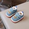 Scarpine da Neonato Squeaky con Fodera in Pile, Stivali Invernali per Bambini e Bambine, Scarpe Morbide per i Primi Passi 0-2 Anni, Grafica a Cartoni Animati