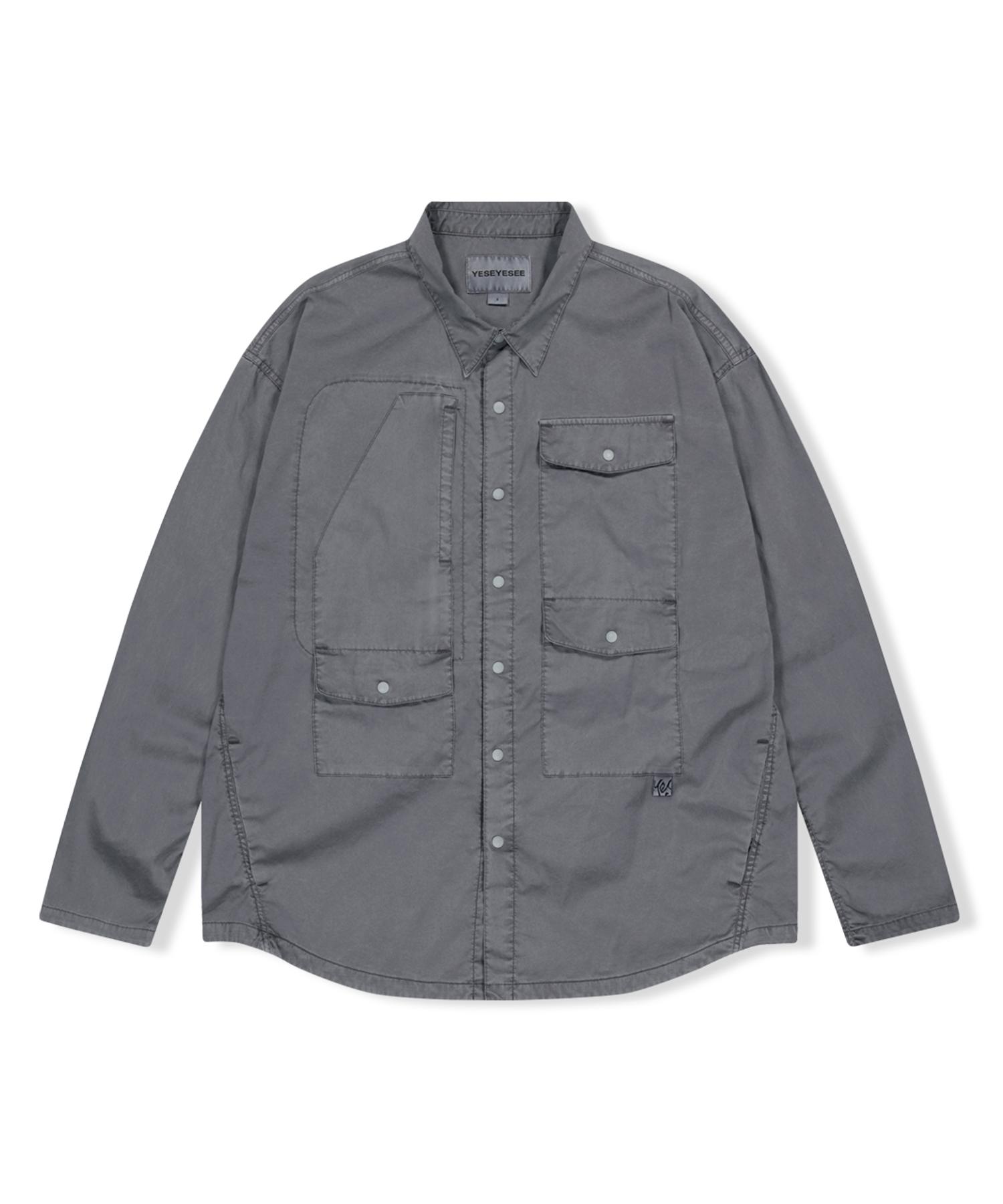 Yes Ic Dyed Explorer Shirt Charcoal M