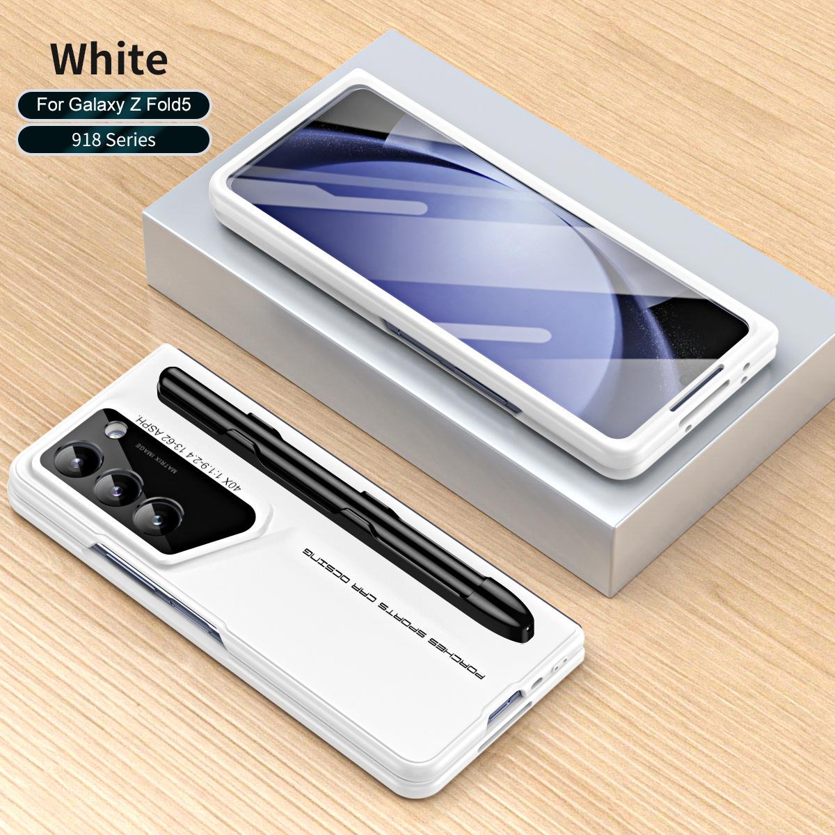 

For Samsung Galaxy Z Fold 5 4 Phone Case Porsche Super Running Shell Membrane Integrated Z Fold4 Drop-Resistant Protective Cover For Samsung Z Fold5