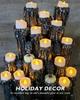 24pcs Flameless LED Tea Lights Candles Battery Operated, Aniversary, Wedding Centerpiece Table Decor, Halloween, Christmas