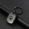 RIPFEVURN Pet Cremation Jewelry Dog Cat Paw Urn Keychain for Ashes for Women Men Memorial Keepsake Pendant