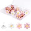 10/20/30Pcs Flower Head Push Pins Cork Notice Board Thumb Tacks for Office Bulletin Board Display Picture Note Memos